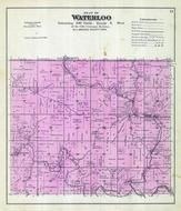Waterloo Township, Dorchester, Ouandahl, Bear Creek, Iowa River, Allamakee County 1886 Version 3
